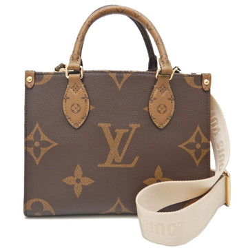 LOUIS VUITTON On the Go PM M46373 Tote Bag Monogram Reverse Giant Marron 251609