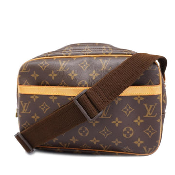 LOUIS VUITTON Shoulder Bag Monogram Reporter PM M45254 Brown Ladies