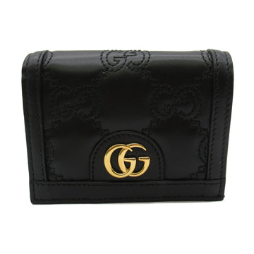 GUCCI GGMatelasse wallet Black leather GGMatelasse leather 723786UM8IG1000