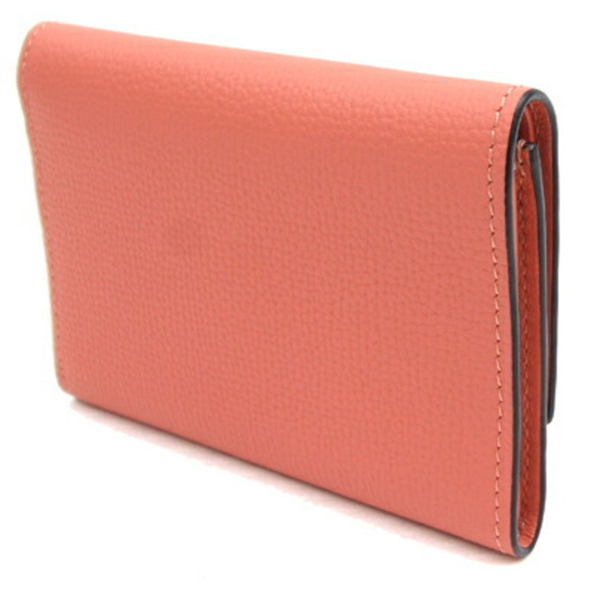 LOEWE Tri-fold Wallet Anagram Vertical Small C821S33X01 Pink Leather C