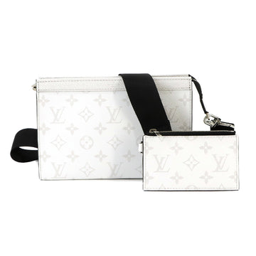 LOUIS VUITTON Taigarama Gaston Wearable Wallet Shoulder Bag White M30935 RFID