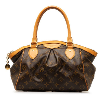 LOUIS VUITTON Monogram Tivoli PM Handbag M40143 Brown PVC Leather Women's