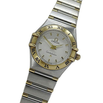 OMEGA Constellation Mini 1362.30 Watch Ladies Brand Quartz QZ Stainless Steel SS Gold YG Combi Half Bar Polished