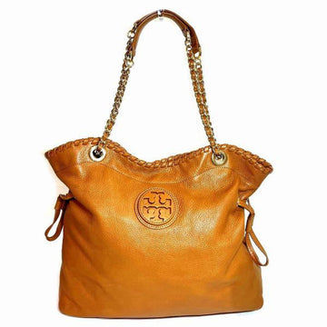 TORY BURCH Brown Leather Bag Tote Women's
