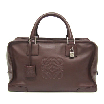 LOEWE Amazona 36 Women's Leather Handbag Bordeaux [close To Brown]