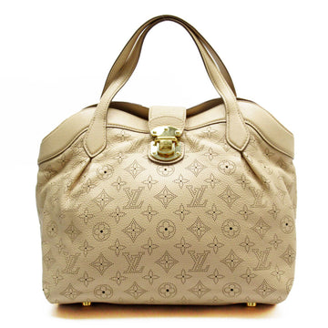 LOUIS VUITTON Handbag Monogram Mahina Seal PM Light Beige Gold Women's M52153 w0300a