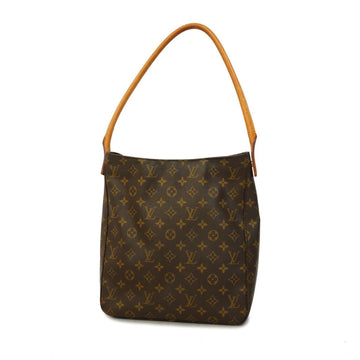 LOUIS VUITTON Shoulder Bag Monogram Looping GM M51145 Brown Ladies