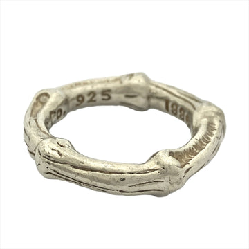 TIFFANY & Co. Bamboo Ring, Size 4, SV925 Silver, 4.7g, Women's