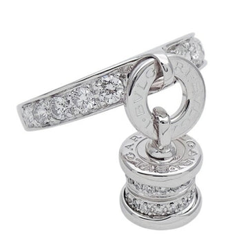 BVLGARI Women's Ring 750WG Diamond B-zero1 Element White Gold Size 10 Polished