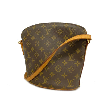 LOUIS VUITTON Shoulder Bag Monogram Drouot M51290 Brown Ladies