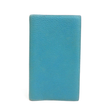HERMES Notebook Cover Leather Light Blue Men's Women's e58678a