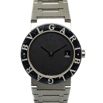 BVLGARI Watch BB26SSD Quartz Black Dial Stainless Steel Women's