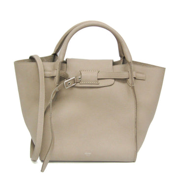 CELINE Big Bag Small 183313 Women's Leather Handbag,Shoulder Bag Grayish