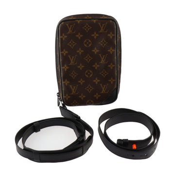 LOUIS VUITTON Solar Ray Utility Side Bag Shoulder M44477 Monogram Canvas Leather Brown Black Body Pouch Vuitton