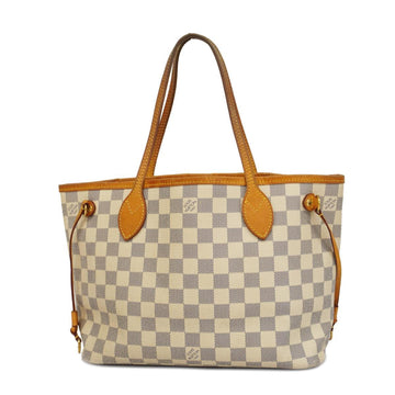 LOUIS VUITTON Tote Bag Damier Azur Neverfull PM N51110 White Women's