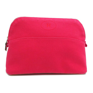 HERMES Bolide Pouch 25 Women's Cotton Hibiscus [Pink]