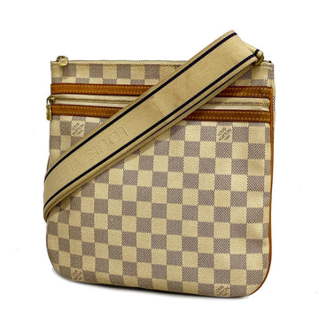 LOUIS VUITTON Shoulder Bag Damier Azur Pochette Bosfall N51112 White Ladies