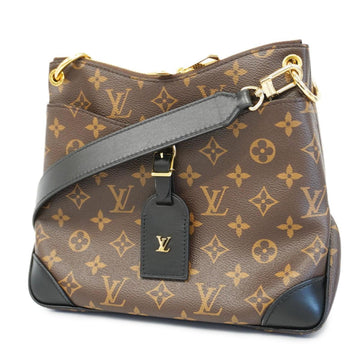 LOUIS VUITTON Shoulder Bag Monogram Odeon NM PM M45353 Brown Black Ladies