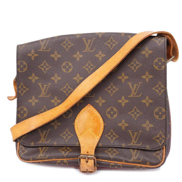 LOUIS VUITTON Shoulder Bag Monogram Cartesier GM M51252 Brown Ladies