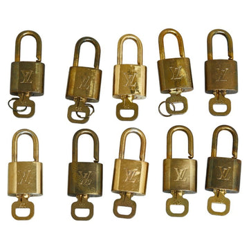 LOUIS VUITTON Padlock Key 10-piece Set Gold Plated Women's