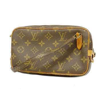 LOUIS VUITTON Shoulder Bag Monogram Pochette Marly Bandouliere M51828 Brown Women's