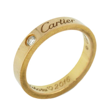 CARTIER Ring C Dou/1PD Diamond K18YG Yellow Gold Ladies