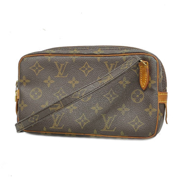 LOUIS VUITTON Shoulder Bag Monogram Pochette Marly Bandouliere M51828 Brown Ladies