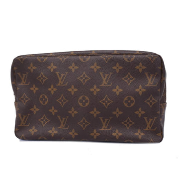 LOUIS VUITTON Pouch Monogram True Toilet 28 M47522 Brown Ladies