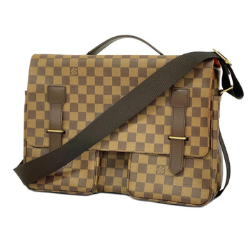 LOUIS VUITTON Shoulder Bag Damier Broadway N42270 Ebene Ladies