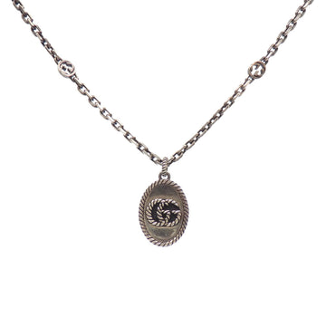 GUCCI Double G Necklace for Men, SV925, 25.8g, Silver, 632540