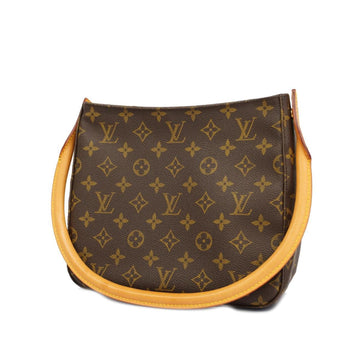 LOUIS VUITTON Shoulder Bag Monogram Looping MM M51146 Brown Women's