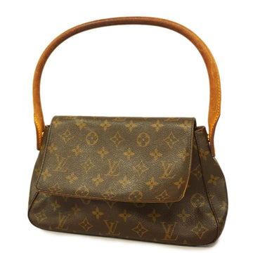 LOUIS VUITTON Shoulder Bag Monogram Looping M51147 Brown Ladies