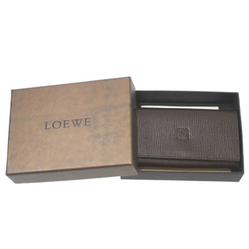 LOEWE 6-key case, brown, with 6 hooks inside