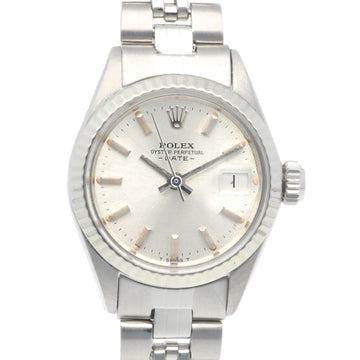 ROLEX Date Oyster Perpetual Watch Stainless Steel 6917 Automatic Ladies  No. 30 1970 Model Overhauled