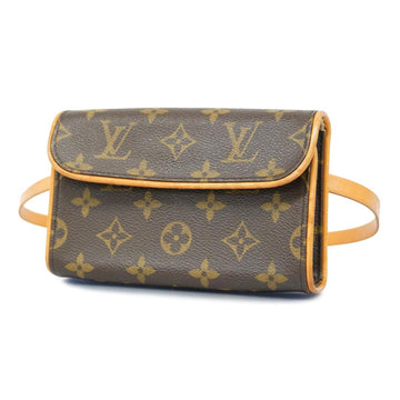 LOUIS VUITTON Waist Bag Monogram Pochette Florentine M51855 Brown Women's