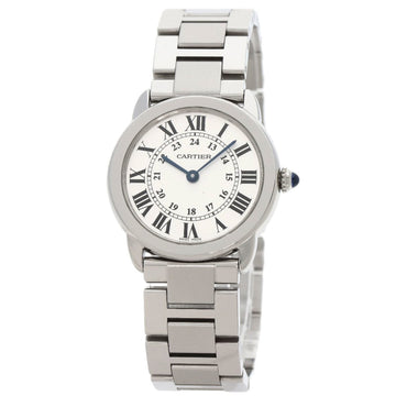 CARTIER W6701004 Rondo Solo SM Watch Stainless Steel SS Ladies
