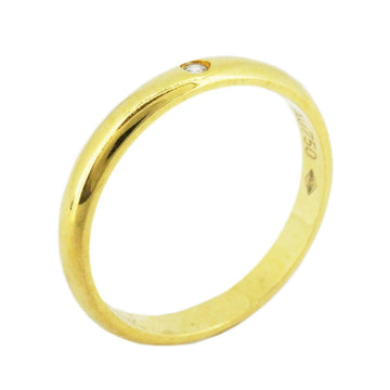 CARTIER Ring Wedding 1PD Diamond K18YG Yellow Gold Ladies