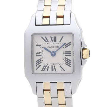 CARTIER Santos de  SM W25066Z6 K18YG Yellow Gold x Stainless Steel Ladies 39443 Watch