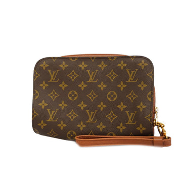 LOUIS VUITTON Clutch Bag Monogram Orsay M51790 Brown Ladies