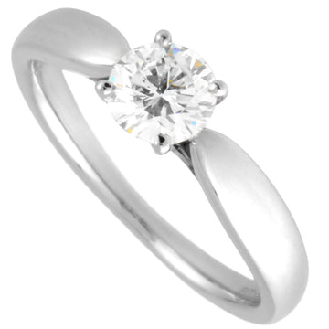 TIFFANY & Co. Harmony Solitaire Ring, Diamond, 0.38ct, Size 6, Pt950, H/VVS2/3EX, Women's