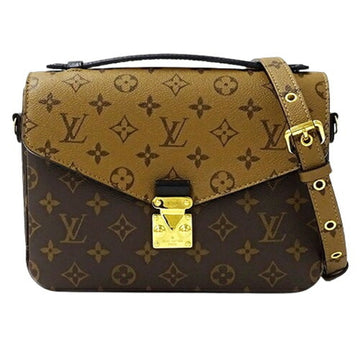 LOUIS VUITTON Bag Monogram Reverse Women's Handbag Shoulder 2way Pochette Metis MM M44876 Brown Beige