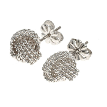TIFFANY mesh ball earrings, silver, for women, &Co.