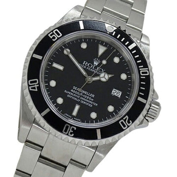 ROLEX Sea-Dweller 16600 K series Men's watch Date Automatic AT Stainless steel SS Silver Black Polished