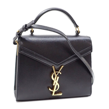 SAINT LAURENT Handbag Cassandra Medium Bag Women's Black Leather 578000 YSL A210510