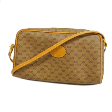 GUCCI shoulder bag Micro GG 007 1112 68 Brown Women's