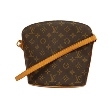 LOUIS VUITTON Shoulder Bag Monogram Drouot M51290 Brown Women's