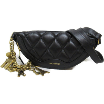 BALENCIAGA Waist bag Black leather