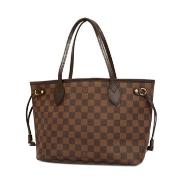 LOUIS VUITTON Tote Bag Damier Neverfull PM N51109 Ebene Women's