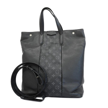 LOUIS VUITTON Handbag Monogram Eclipse Taigarama City Tote M30431 Black Men's