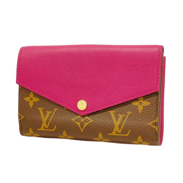 LOUIS VUITTON Wallet Monogram Portefeuille Pallas M56243 Brown Grape Ladies